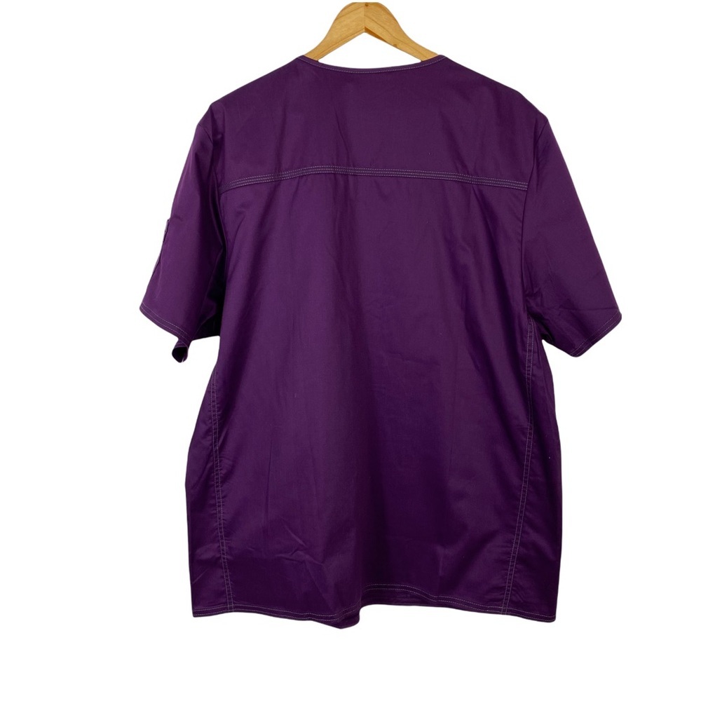 DICKIES Scrub Gen Flex Men's V-Neck  Scrub Top In eggplant color Size large - Picture 4 of 12